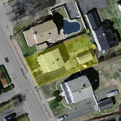 36 Bridge St, Newton MA 02458-1118 aerial view