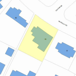 69 Mandalay Rd, Newton MA 02459-1318 plot plan