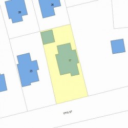 17 Otis St, Newton MA  02460-1802 plot plan
