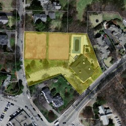 1601 Beacon St, Newton MA 02468-1507 aerial view