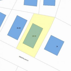 30 Greenough St, Newton MA 02465-2213 plot plan
