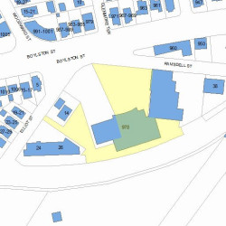 978 Boylston St, Newton MA  02461-1504 plot plan