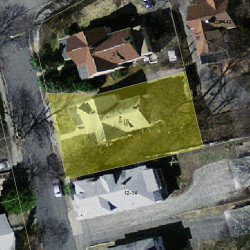 8 Harrington St, Newton MA 02460-1526 aerial view