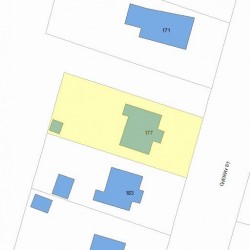 177 Cherry St, Newton MA 02465-1241 plot plan