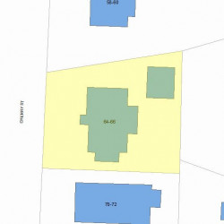 64 Cherry St, Newton MA  02465-1237 plot plan