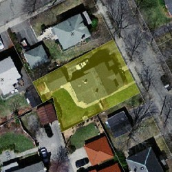 16 Adella Ave, Newton MA 02465-1902 aerial view