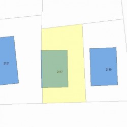 2117 Commonwealth Ave, Newton MA 02466-1901 plot plan