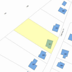 321 Central St, Newton MA 02466-2228 plot plan