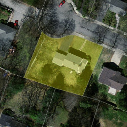 18 Mary Mount Rd, Newton MA  02466-2813 aerial view