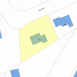 40 Arlo Rd, Newton MA  02464-1001 plot plan