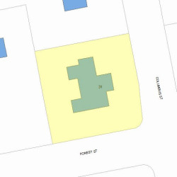 31 Forest St, Newton MA  02461-1445 plot plan
