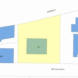 425 Newtonville Ave, Newton MA 02460-1995 plot plan