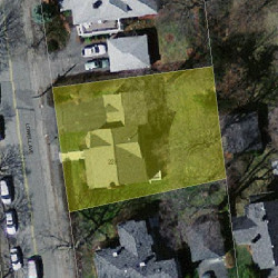 228 Lowell Ave, Newton MA  02460-1833 aerial view