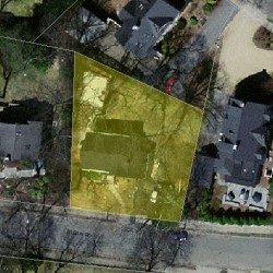 31 Alban Rd, Newton MA  02468-1902 aerial view