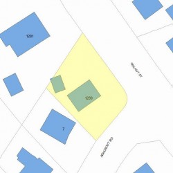 1289 Walnut St, Newton MA 02461-1854 plot plan