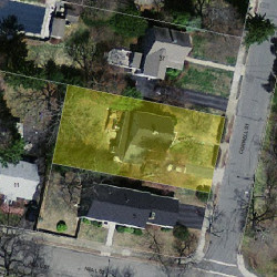 41 Cornell St, Newton MA 02462-1107 aerial view