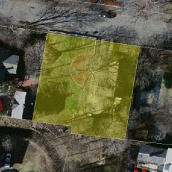 58 Everett St, Newton MA  02459-1941 aerial view