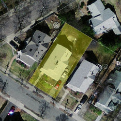 123 Dickerman Rd, Newton MA 02461-1303 aerial view