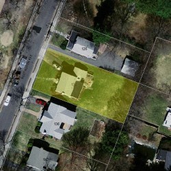 130 Beethoven Ave, Newton MA 02468-1728 aerial view