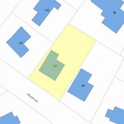 101 Stuart Rd, Newton MA 02459-1211 plot plan