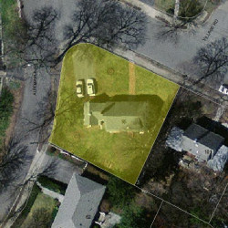 95 Nevada St, Newton MA 02460-1152 aerial view