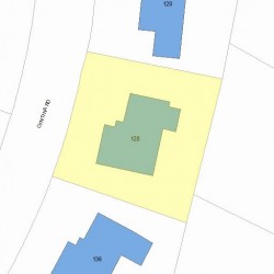 128 Cynthia Rd, Newton MA 02459-2864 plot plan
