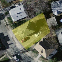 34 Capital St, Newton MA 02458-1302 aerial view