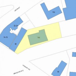 740 Beacon St, Newton MA 02459-1967 plot plan