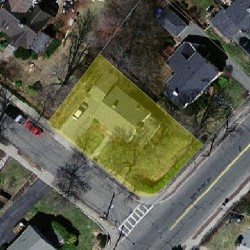 5 Lindbergh Ave, Newton MA  02465-1634 aerial view