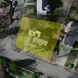 127 Bellevue St, Newton MA 02458-1920 aerial view