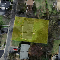 44 Troy Ln, Newton MA 02468-1016 aerial view