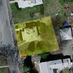 26 Linden St, Newton MA  02464-1412 aerial view