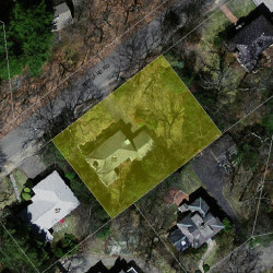 65 Howland Rd, Newton MA 02465-2947 aerial view