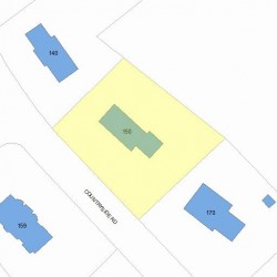 150 Countryside Rd, Newton MA 02459-2941 plot plan