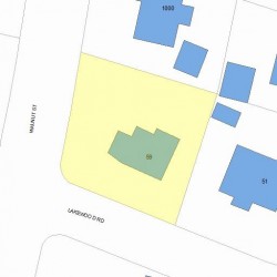 59 Lakewood Rd, Newton MA 02461-1254 plot plan