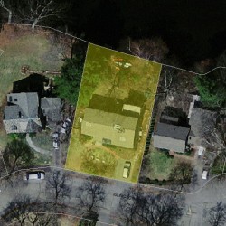 290 Islington Rd, Newton MA  02466-1019 aerial view