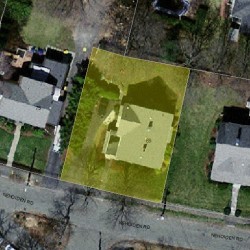 69 Nehoiden Rd, Newton MA 02468-1925 aerial view