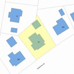 261 Commonwealth Ave, Newton MA  02459 plot plan