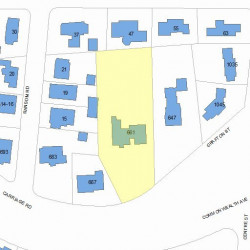 661 Commonwealth Ave, Newton MA 02459-1102 plot plan
