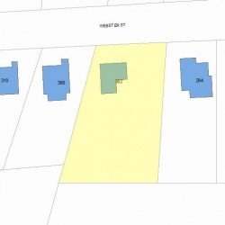 302 Webster St, Newton MA  02466-2106 plot plan