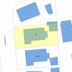 6 Clarendon St, Newton MA 02460-2021 plot plan