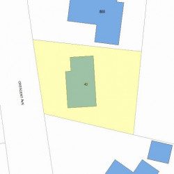 40 Crescent Ave, Newton MA 02459-2102 plot plan
