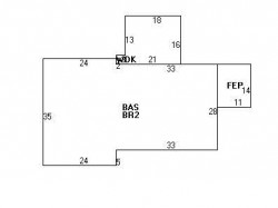 274 Dedham St, Newton MA  02461-2045 floor plan
