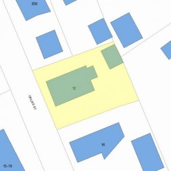 12 Cross St, Newton MA 02465-2102 plot plan