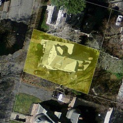 8 Eldredge St, Newton MA  02458-2018 aerial view