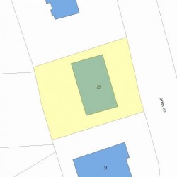 25 Dorr Rd, Newton MA 02458-2701 plot plan