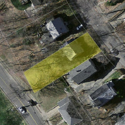 21 Lewis St, Newton MA 02458-1824 aerial view