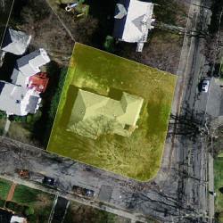 3 Cotton St, Newton MA  02458-2619 aerial view