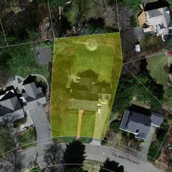 68 Colbert Rd, Newton MA  02465-2907 aerial view