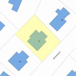 88 Fessenden St, Newton MA 02460-1120 plot plan